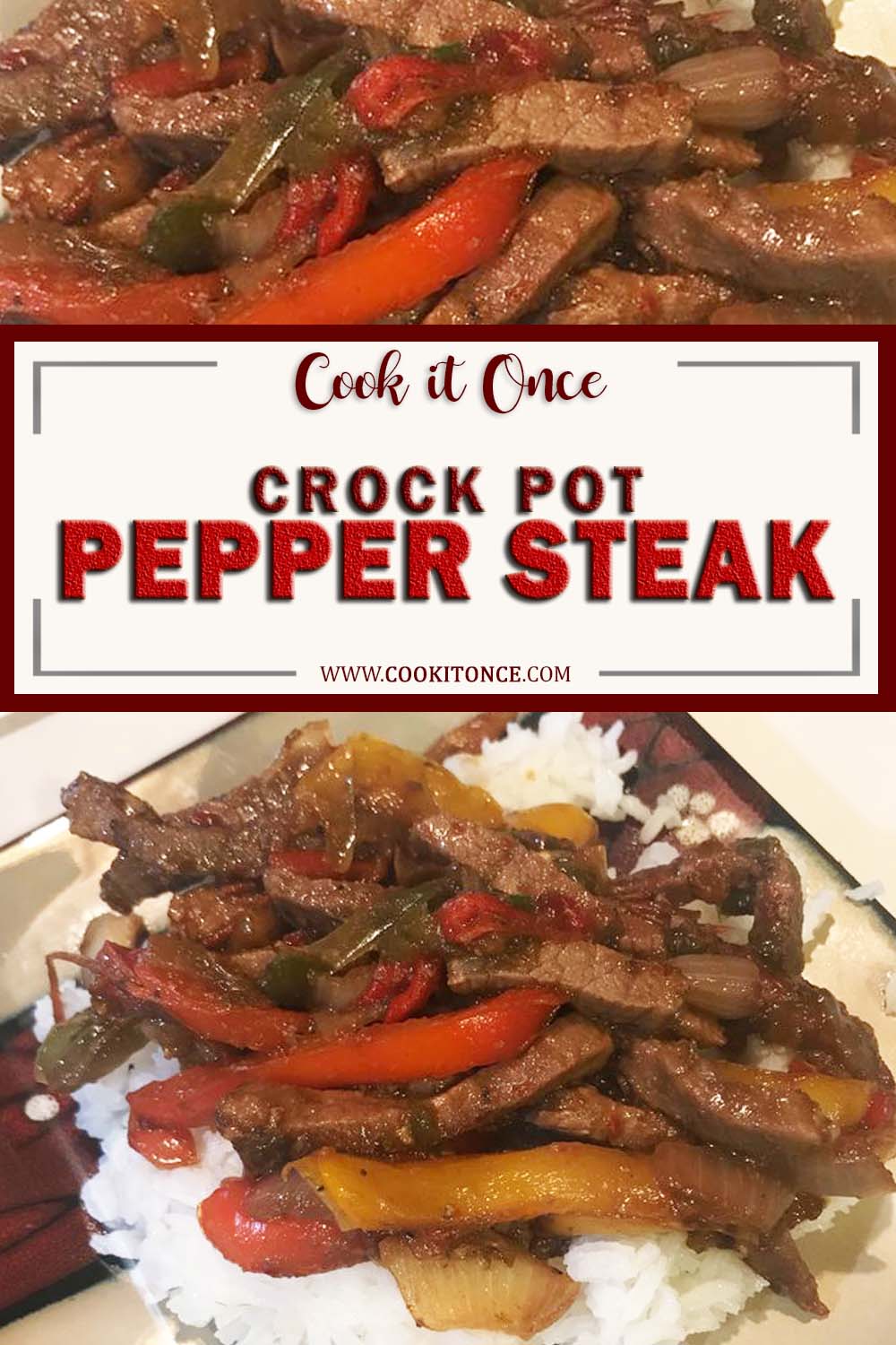 Crockpot Pepper Steak Recipe