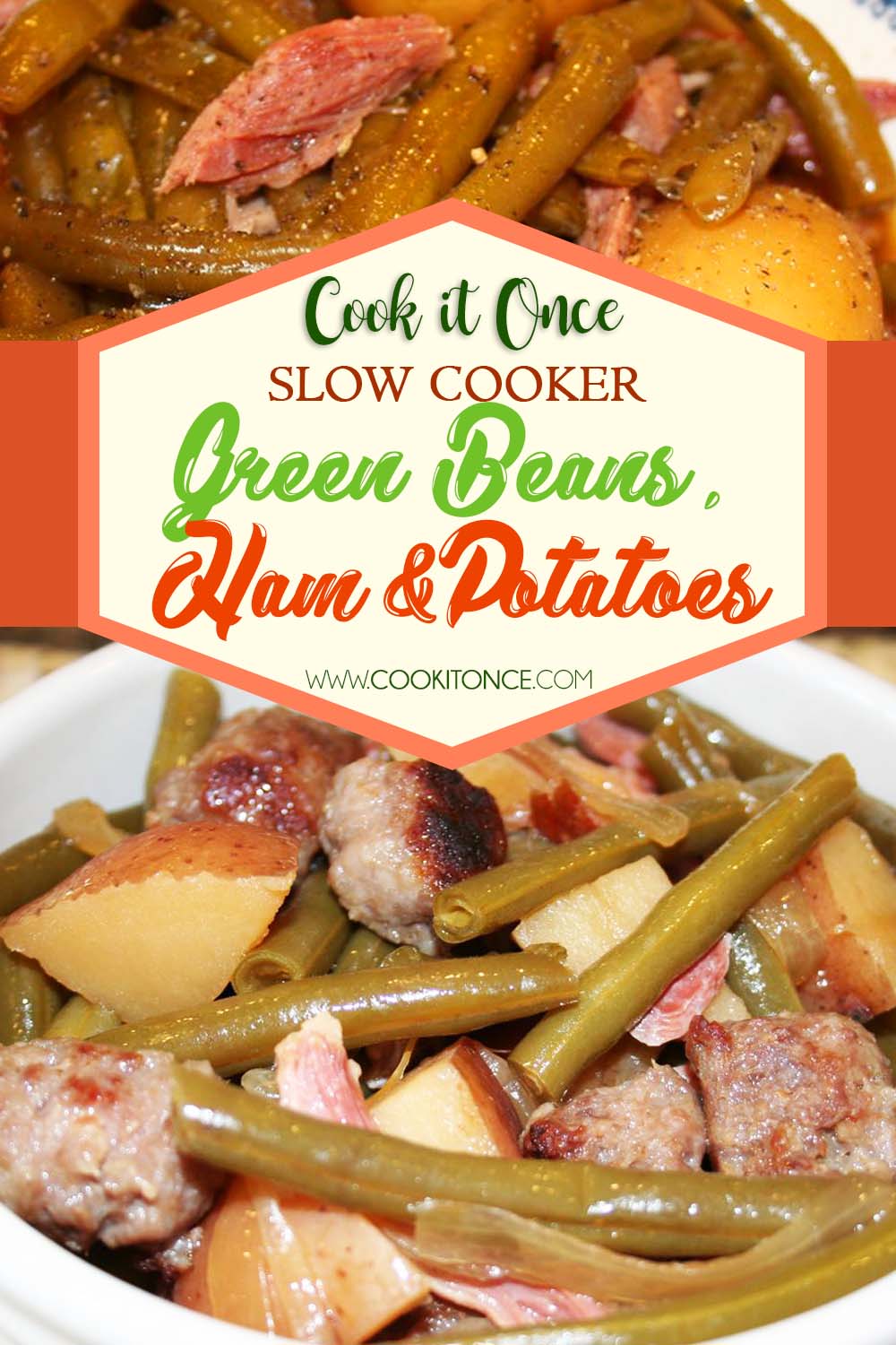 Slow Cooker Green Beans, Ham and Potatoes Recipe
