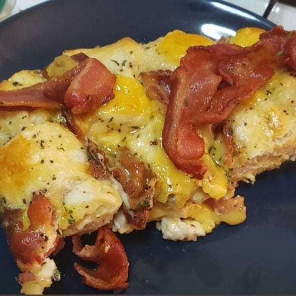 Bacon, Egg, and Cheese Biscuit Bake