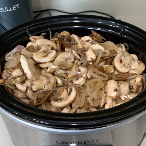 SlowCooker Mushroom Soup with Sherry