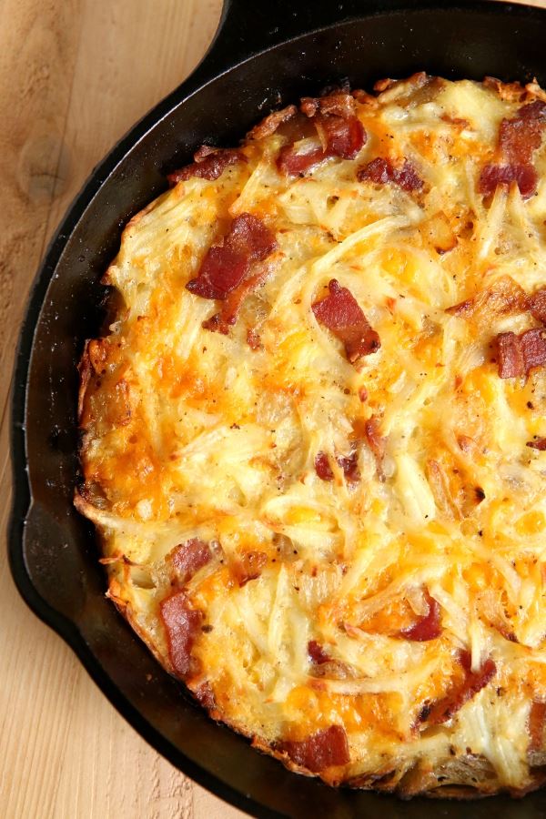 Bacon Egg and Hash Brown Casserole for a Lazy Weekend Breakfast