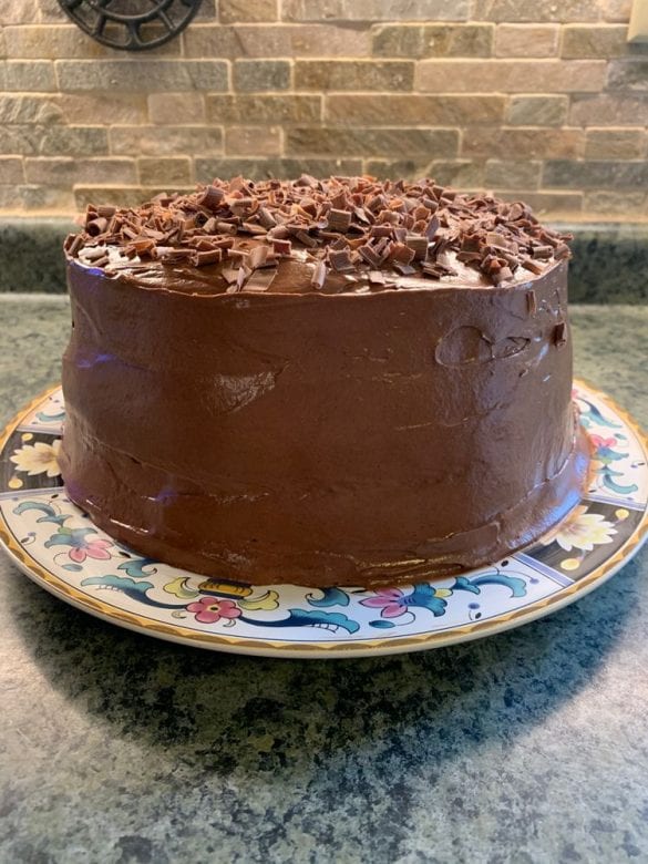 Hersheys Chocolate Cake with Cream Cheese Filling & Chocolate Cream