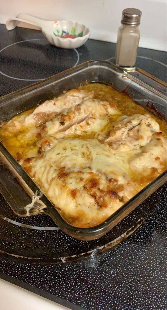 French Onion Chicken Bake