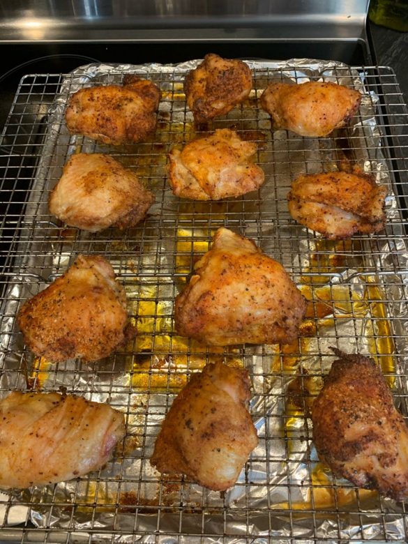 Extra Crispy OvenFried Chicken Thighs