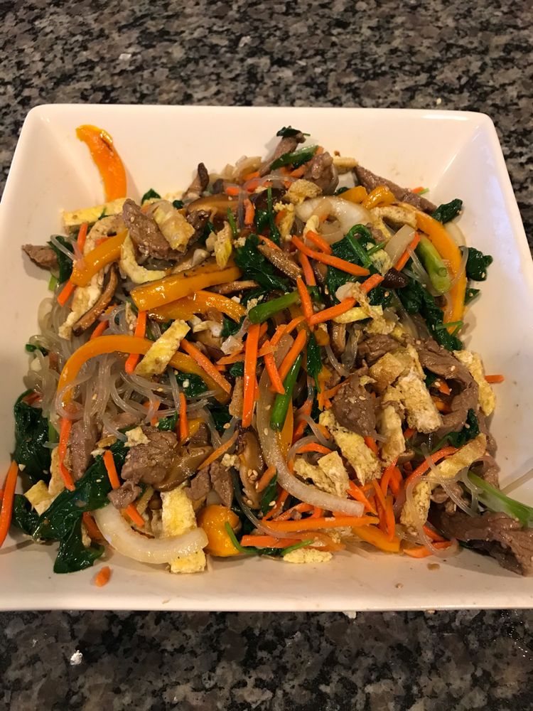 Japchae Korean Glass Noodles