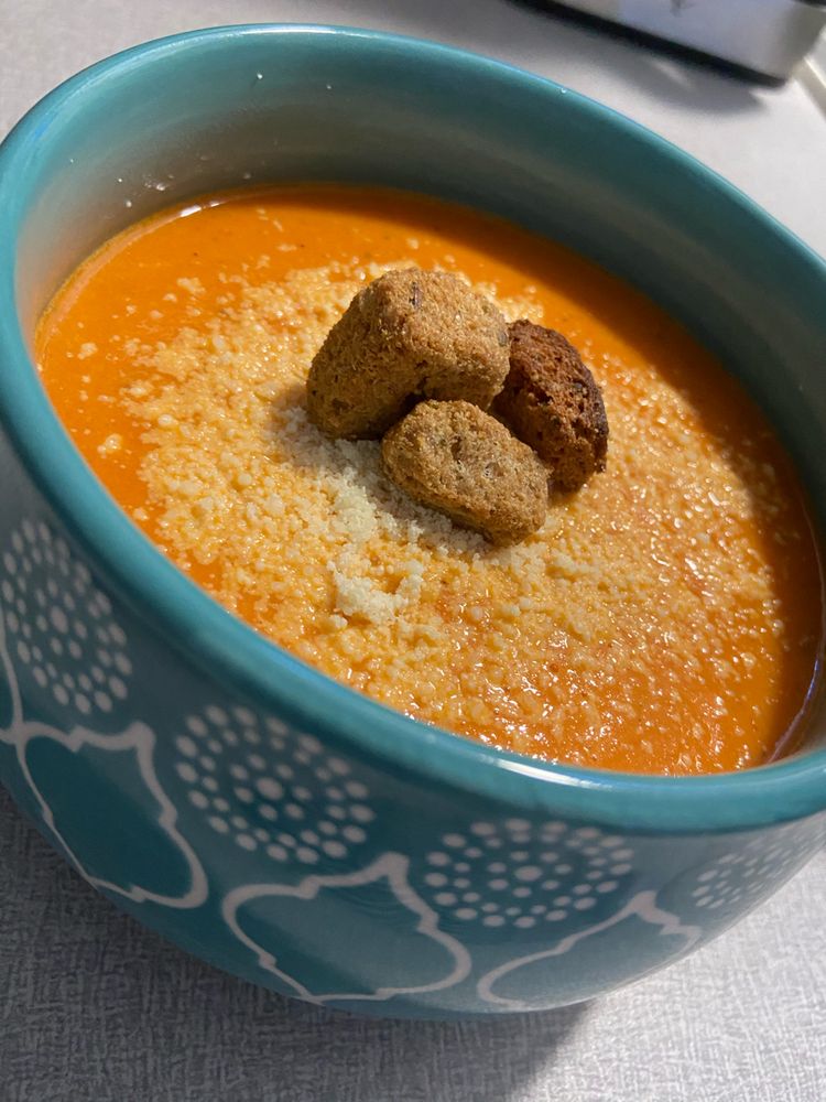 Low Carb Roasted Red Pepper Soup