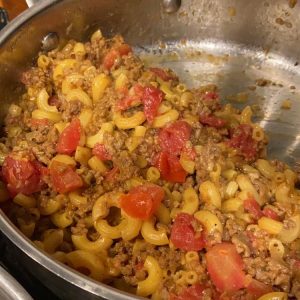 ONE-POT CHEESEBURGER MACARONI