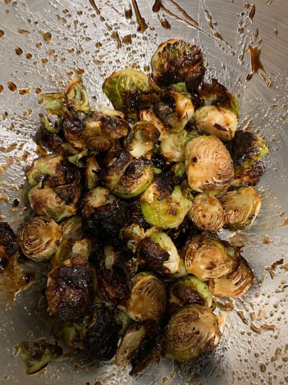 Roasted Brussel Sprouts with Balsamic Glaze