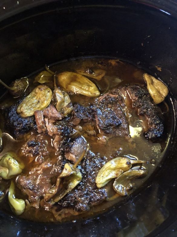Slow Cooker Mississippi Pot Roast