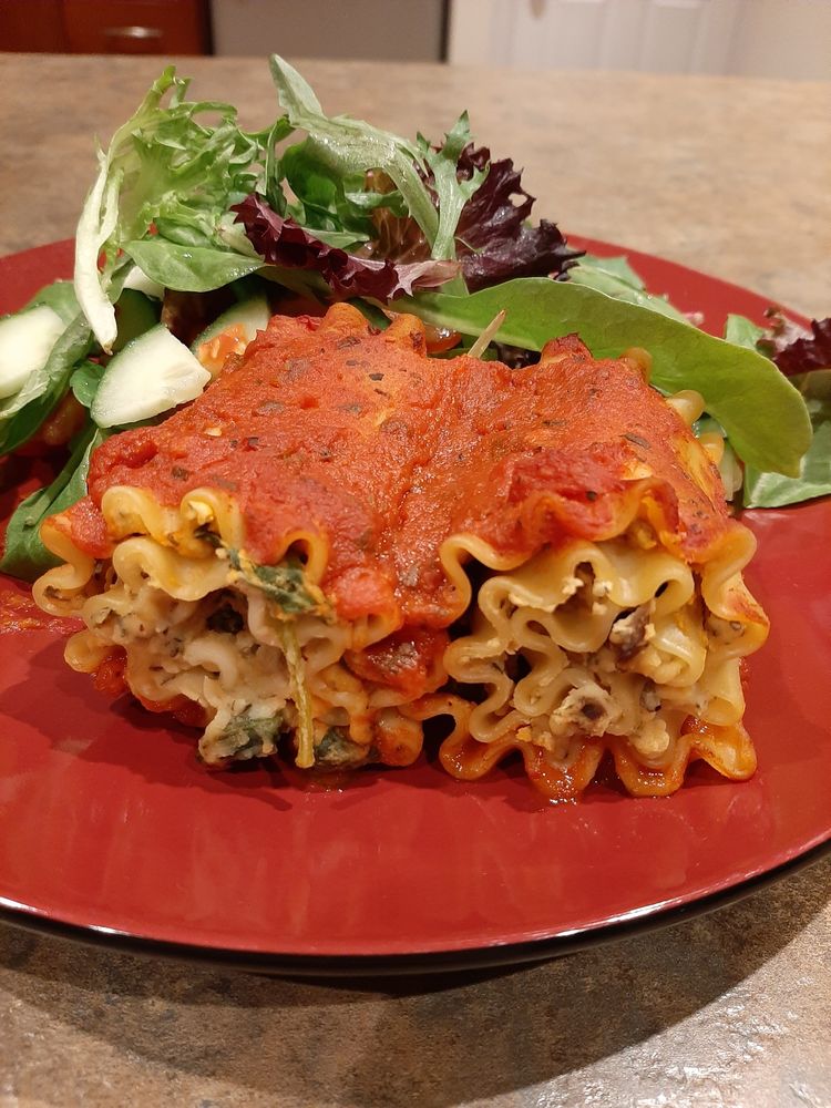 Vegan Lasagna Roll Ups