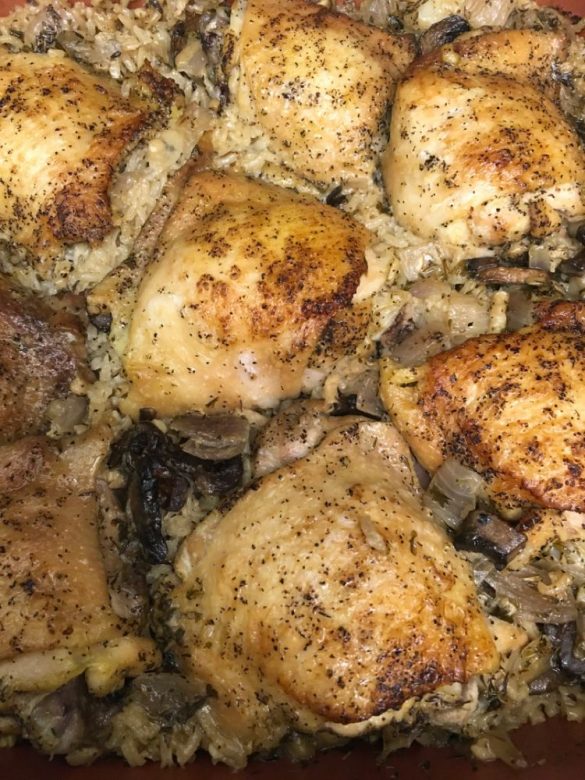 One Pot Mushroom Chicken