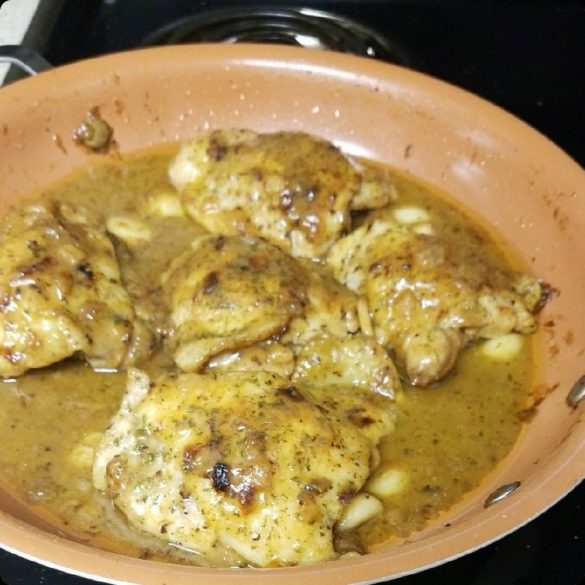 Rustic Roasted Garlic Chicken with Asiago Gravy