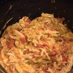 Slow Cooker Queso Chicken Tacos