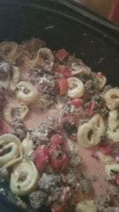 Creamy Crockpot Tortellini