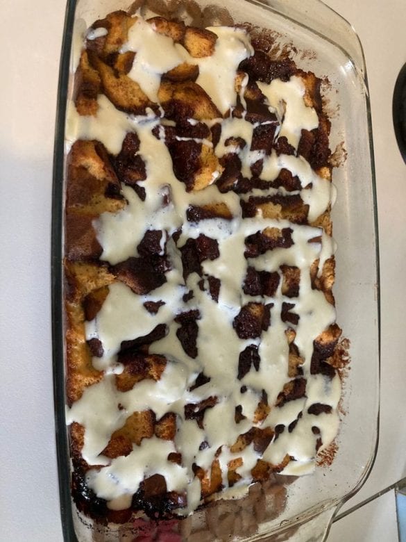 CINNAMON ROLL FRENCH TOAST CASSEROLE
