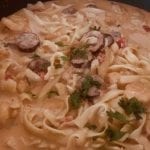 Creamy Cajun Shrimp Pasta with Sausage