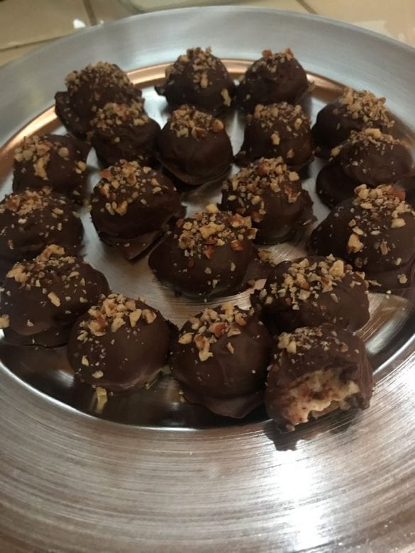 ChocolateCovered Condensed Milk Pecan Balls