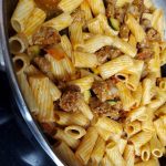 Rigatoni with Sausage, Tomatoes, and Zucchini