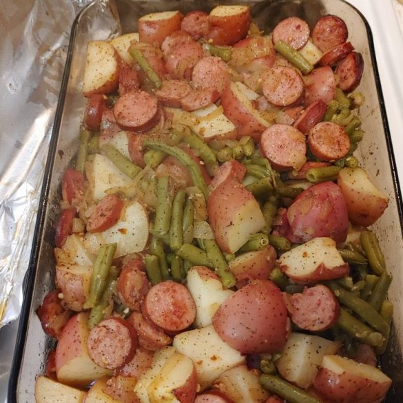 Sausage Green Bean Potato Casserole