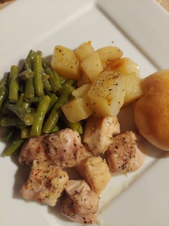 Italian Chicken, Green Beans, and Potatoes