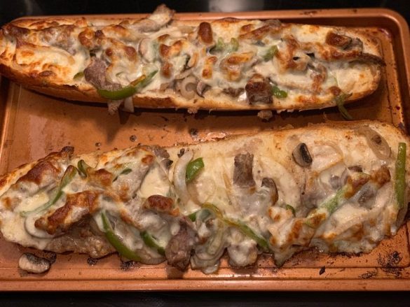 PHILLY CHEESE STEAK CHEESY BREAD