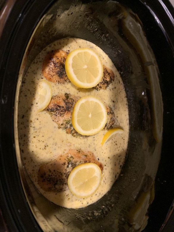 Crock Pot Creamy Lemon Chicken Breasts