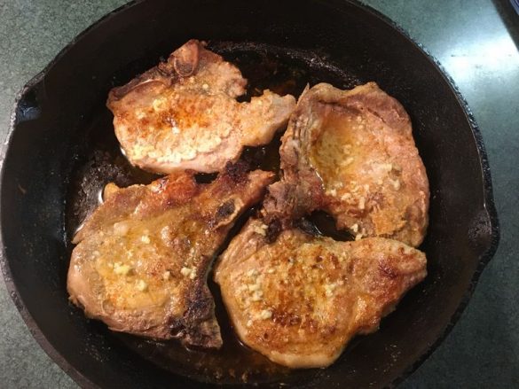 Garlic Butter Baked Pork Chops