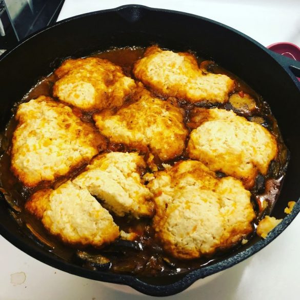 Guinness Beef Stew With Cheddar Herb Dumplings