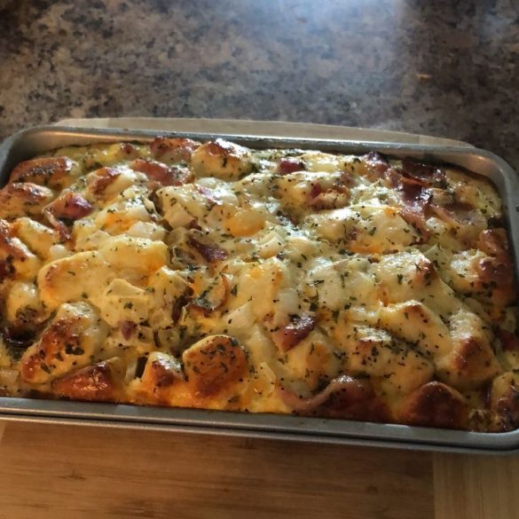 Bacon Egg & Cheese Biscuit Breakfast Casserole