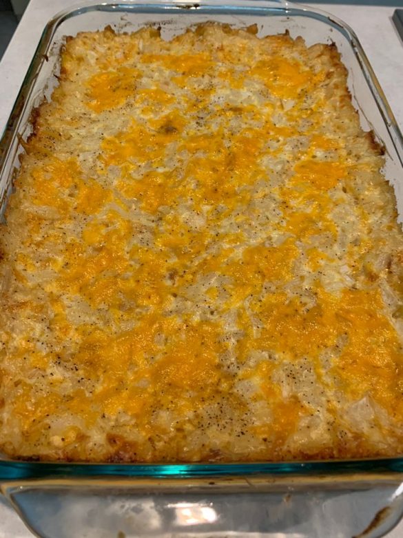 Cheesy Hashbrown Potato Casserole Recipe