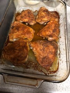 EXTRA CRISPY OVEN FRIED CHICKEN THIGHS 225x300