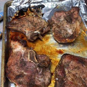 Easy Oven Baked Pork Chops (bone in)