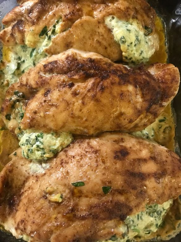 Spinach Stuffed Chicken Breasts