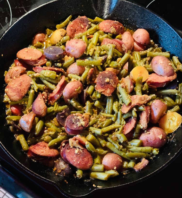 sausage-green-bean-potato-casserole