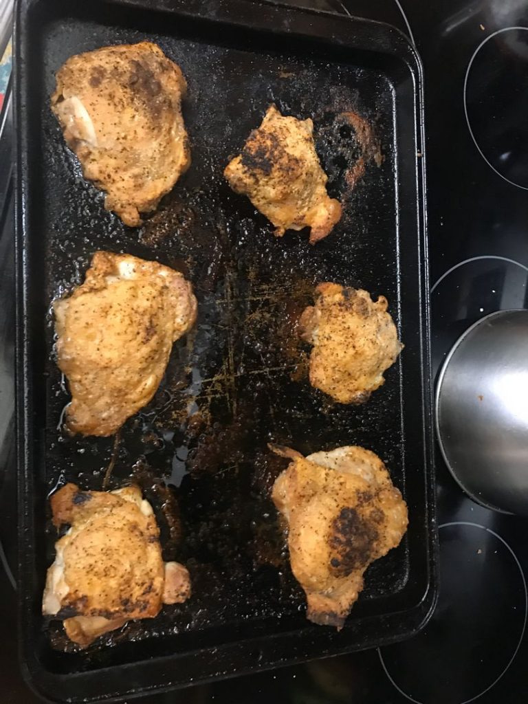 Extra Crispy OvenFried Chicken Thighs