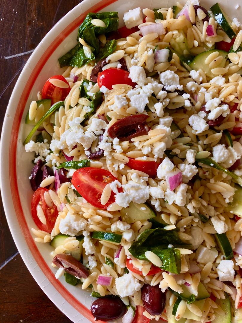 GREEK ORZO PASTA SALAD