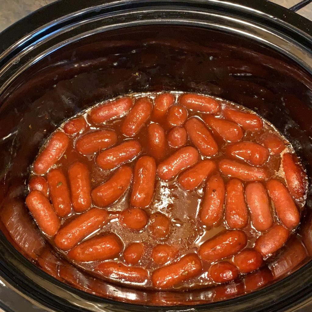 3-Ingredient BBQ Little Smokies (Slow Cooker And Stovetop)