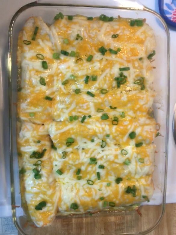 Cream Cheese Chicken Enchiladas