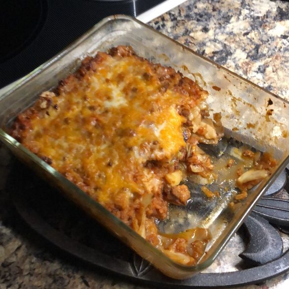 Quick And Easy Cabbage Roll Casserole