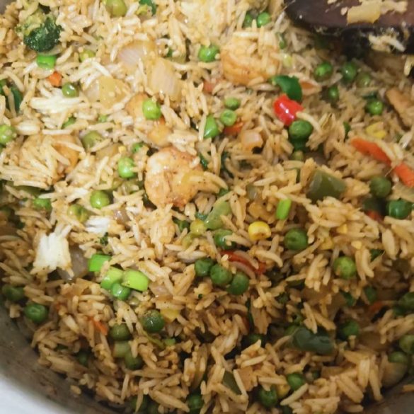 Prawn Fried Rice Recipe / Shrimp Fried Rice Recipe