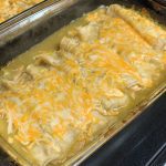 Quick and Easy Green Chile Chicken Enchilada Casserole